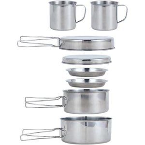 Backpacking Camping Cookware Mini Picnic Camping Cooking Mess Kit with Pot